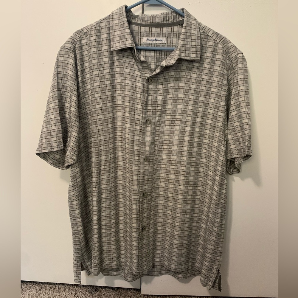 Tommy Bahama Silk Plaid Shirt